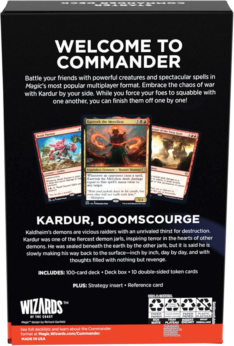 Magic the Gathering Starter Commander Deck - Chaos Incarnate (Black-Red) | Ready-to-Play Deck for Beginners and Fans | Ages 13+ | Collectible Card Games - Image 5